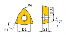 HM-Ersatzwendeplatten ISO WCMT050308