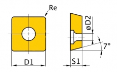 HM-Ersatzwendeplatten ISO SCMT09T304