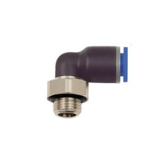 Push-in-Stecker M5 AG x 4 mm, Winkel, 15 bar
