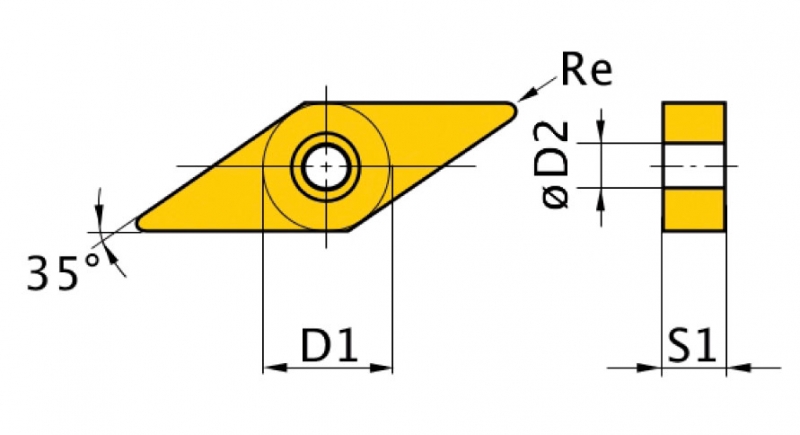 HM - replacement inserts ISO RNMG1605MO