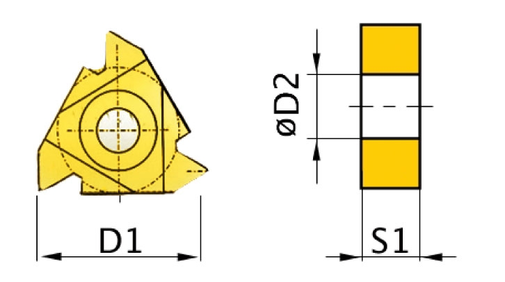 HM-replacement inserts ISO 16ER AG60