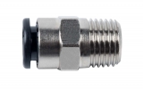 Push-in connector 1/4 male x 8 mm, straight, 16 bar