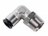 Push-in connector 2 x 8 mm, angle, 16 bar