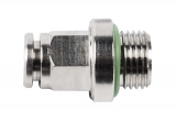 Push-in connector M5 AG x 4 mm, straight, 16 bar