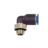Push-in-Stecker M5 AG x 4 mm, Winkel, 15 bar